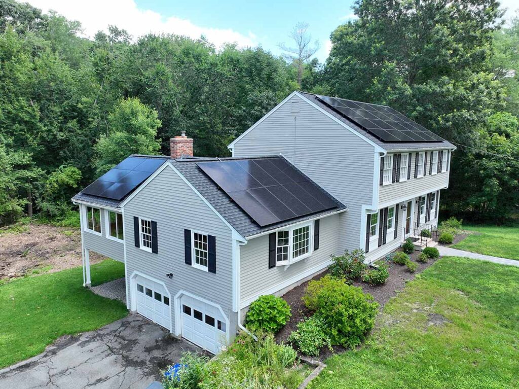 Solar panels in MA home.Going Solar in MA - A step by step guide.