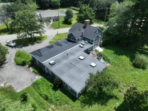 rubber roofing membrane being installed by golden group roofing