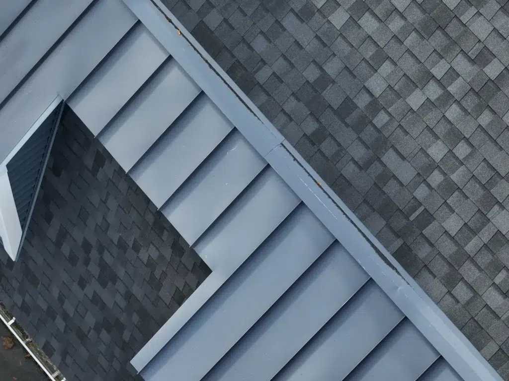 Asphalt and Metal Roof