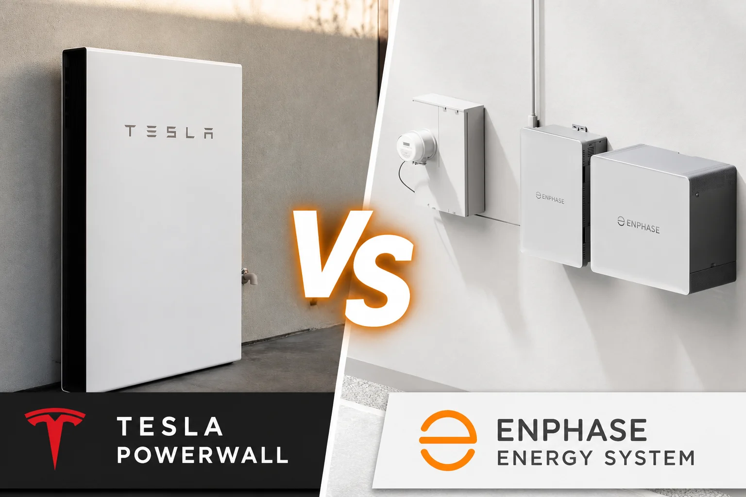 Tesla Powerwall vs. Enphase IQ Battery Massachusetts